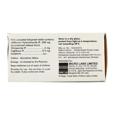 Diapride M2 HV Tablet 10'S - Diabetes-Ant