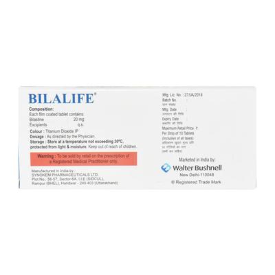 BILALIFE 20 Tablet 10's - Allergies-Ant