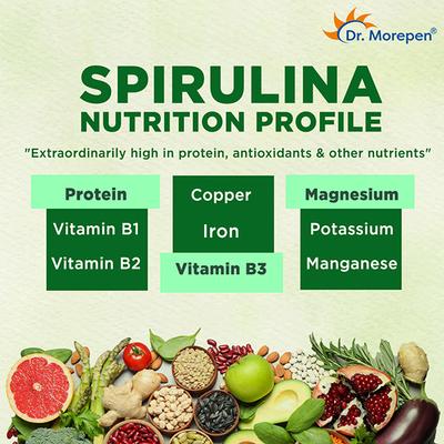 Dr. Morepen Spirulina Superfood Tablet 60's - Herbal Dietary Supplement