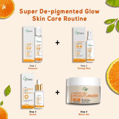 CGG Cosmetics Vitamin C 20%- Hyaluronic Acid- & Glutathione Facial Serum 30 ml - Face Serum