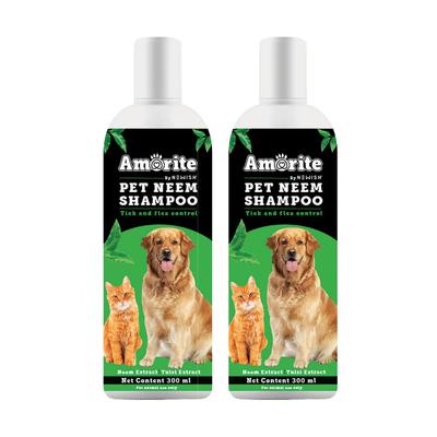 Amorite Pet Neem Shampoo (Pack Of 2 X 300 ml) 1's - Pet Grooming