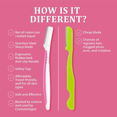 LetsShave Transparent Shave Gel 15 ml + LetsShave Evior Face Razor (Pack of 3) - Hair Removal Accessories