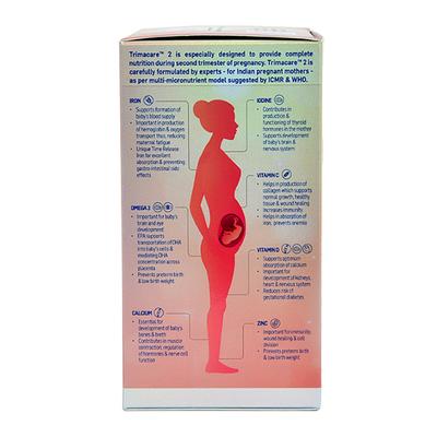 Plus Plus Lifesciences Trimacare 2 Veg Tablet (Morning 30's + Evening 30's) - Nutritional Supplements