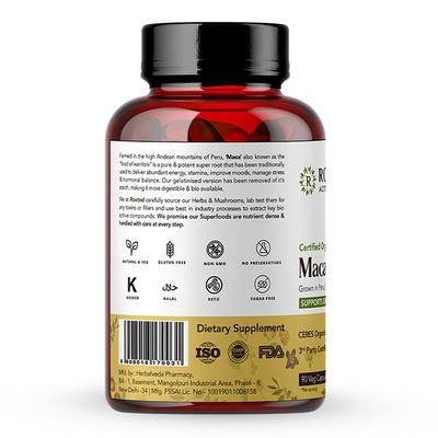 Rooted Active Naturals Maca Root Veg Capsule 90's - Sexual Healthcare