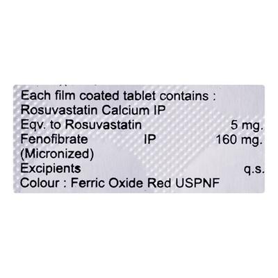 Lipitrack F 5Mg Tablet 10's - High Cholesterol-Dys