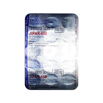 JIPAR 650 Tablet 15's - Fever-Ana