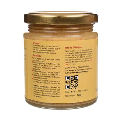 Nutriwish Walnut Butter 200 gm - Nutritional Bars