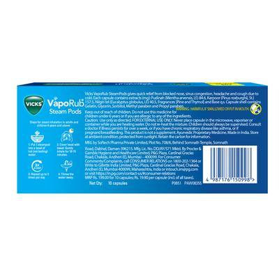 Vicks VapoRub Steam Pods 10's - Nasal Decongestion