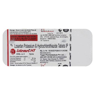 LOTEMOS HT 50mg Tablet 10's - Hypertension-Ang