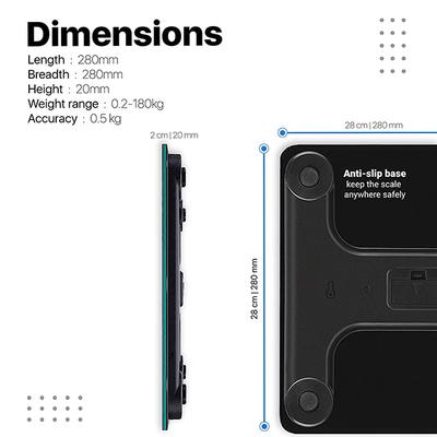 Vandelay Spirit Series Body Weighing Scale - Squiggly Lines - Weighing Scale