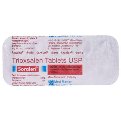 Soralen 5mg Tablet 10'S - Psoriasis/Seborrhea/Ichthyosis-Pso