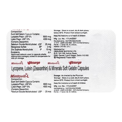 MINTOVIT L Capsule 10's - Supplements-Vam