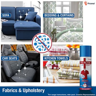 Piramal Tri-Activ Clothes Disinfectant & Freshner Spray - Ocean Breeze 230 ml - Others