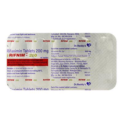 Rifnim 200mg Tablet 10'S - Bacterial Infections-OAB