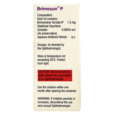 Brimosun P Eye Drops 5ml - Glaucoma-Ant