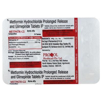 Metpath G2 Tablet 10'S - Diabetes-Ant