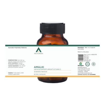 Age Ayurveda Amalki Veg. Capsule (Pack of 5 x 60's) - Pure Herbs