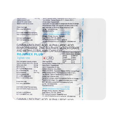 REJUNEX PLUS Capsule 10's - Supplements-Sup