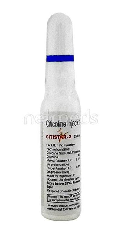 Citistar 2 Injection 2ml - Nootropics And Neurotrophics