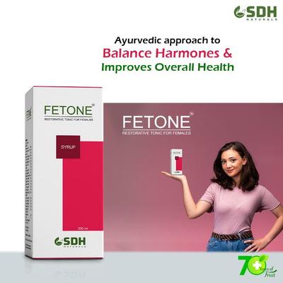 Shree Dhanwantri Herbals Naturals Fetone Syrup 200 ml - Speciality Medicines
