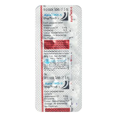 Apiz MD 5mg Tablet 10'S - Schizophrenia-Aps