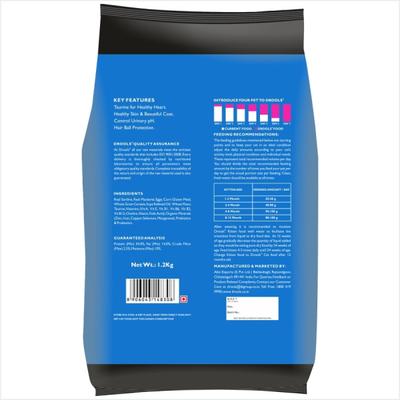 Drools Kitten(1-12 Months) Dry Cat Food, Ocean Fish with Free Container 1200 gm - Petfood