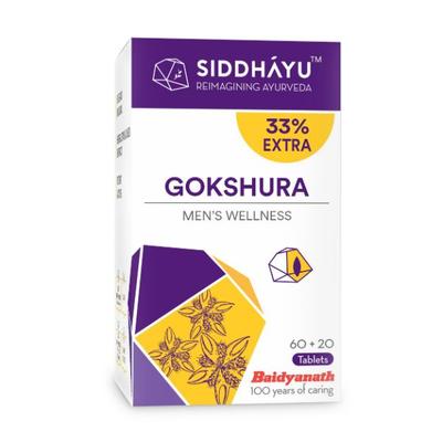 Siddhayu Gokshura Men's Wellness Tablet 60's + 20's - Speciality Medicines