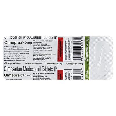 OLMEPRAX 40 Tablet 10's - Hypertension-Ang