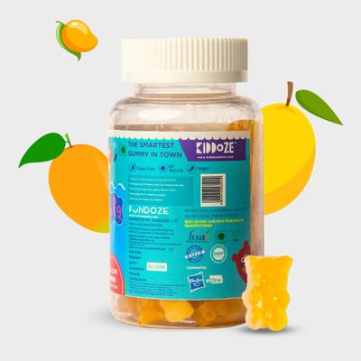 Kiddoze Calcium Gummies - Mango Flavour 60's - Multi-Vitamins