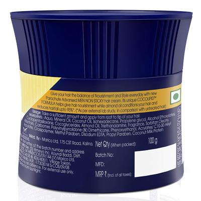 Parachute Advansed Men After Shower Anti-Hair Fall Hair Cream with Almond 100 gm - Hair Creams