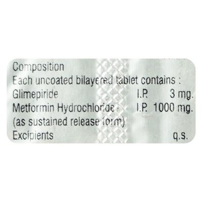 GLIMICER M3 FORTE Tablet 10's - Diabetes-Ant
