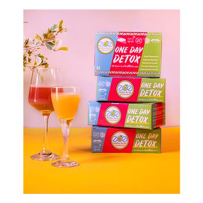 Zoe One Day Detox Plan Powder (Pack of 4 x 350 gm) 1400 gm - General Health