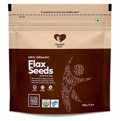 Nourish You Flax Seeds (Pack of 3 x 150 gm) - Nutritional Bars