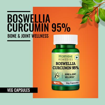 Morpheme Remedies Boswellia Curcumin 95% 500mg Veg Capsule 60's - Herbal Dietary Supplement