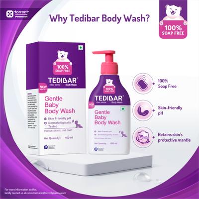 Tedibar Gentle Baby Body Wash 400 ml - Baby Body Wash