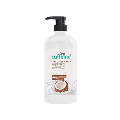 Mcaffeine Coconut Cream Body Wash with Calming Coconut Aroma, Mildly Cleansing for Soft & Smooth Skin - 300 ml - Shower Gels & Body Wash