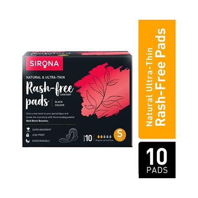 Sirona Ultra-thin & Natural Black Sanitary Pad (Small) 10's - Sanitary Napkins