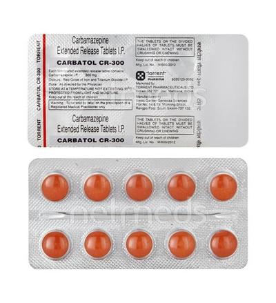 Carbatol CR 300mg Tablet 10'S - Epilepsy/Convulsion-Ant