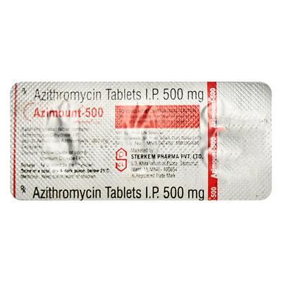 AZIMOUNT 500 Tablet 3's - Bacterial Infections-Mac