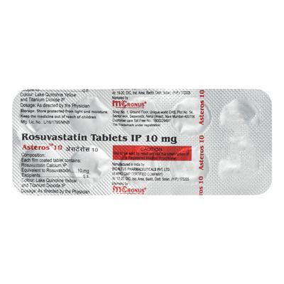 ASTEROS 10mg Tablet 10's - High Cholesterol-Dys