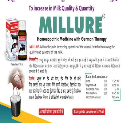 Millure Liquid 30 ml - Farm Animals Healthcare