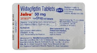 Jalra 50mg Tablet 14'S - Diabetes-Ant