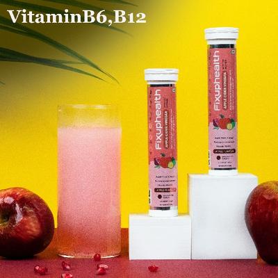 FixUpHealth Apple Cider Vinegar Effervescent Tablet - Apple Flavour (Pack of 2 x 20's) - Apple Cider Vinegar - Acv