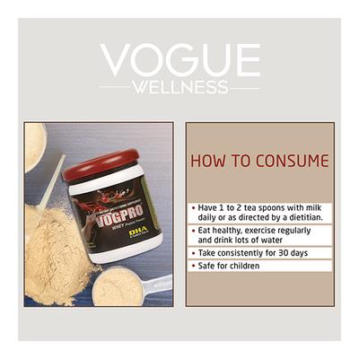 Vogue Wellness Vogpro Whey Protein Powder - Chocolate 200gm - Whey Proteins
