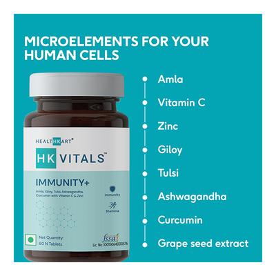 HealthKart HK Vitals Immunity+ Tablet 60's - Multi-Vitamins