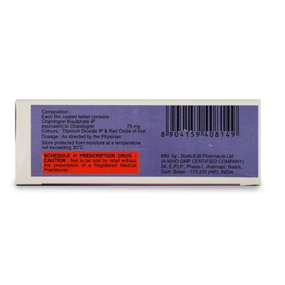 ANTICLOT 75mg Tablet 10's - Blood Clot-Ant