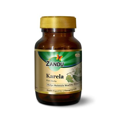 Zandu Karela Ayurvedic Veg Capsules 60's - Speciality Medicines