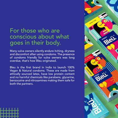 Bleu High Grade Natural Latex Ultra Thin Condoms (Pack of 6 X 8's) - Plain/Flavoured Condoms