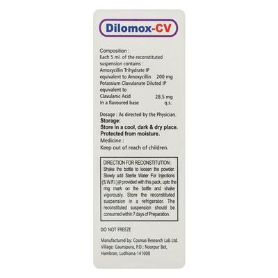 DILOMOX CV 228.5 Dry Syrup 30ml - Bacterial Infections-Pen