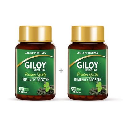Jagat Pharma Giloy Extract Plus Veg Capsule (Pack of 2 x 60's) - Giloy